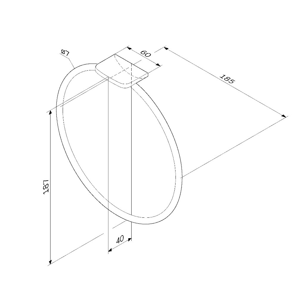 Кольцо для полотенец Am.Pm Inspire 2.0 A50A34422