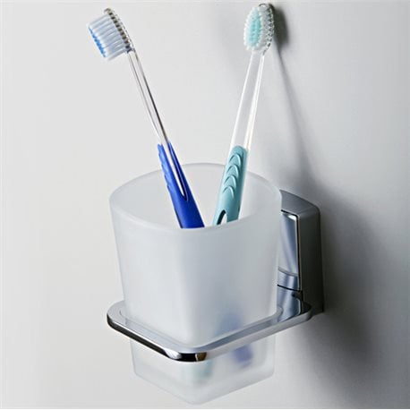 Стакан для зубных щеток одинарный WasserKRAFT Leine K-5028