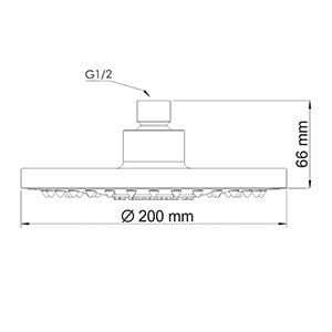 Верхний душ WasserKRAFT A029
