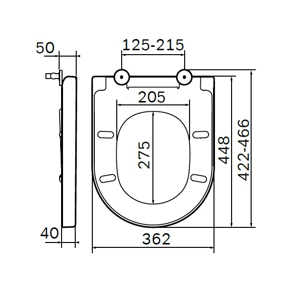 Сиденье для унитаза с микролифтом Am.Pm Spirit 2.0 C707855WH