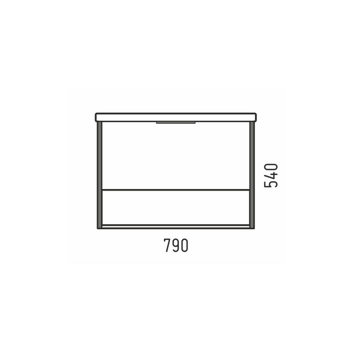 Тумба под раковину Corozo Фрейм 80 V Z1 SD-00000998