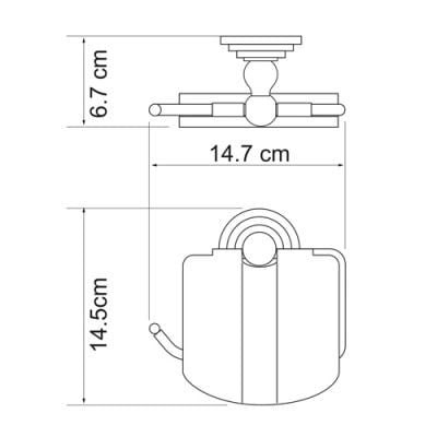 Держатель туалетной бумаги  WasserKRAFT Isar K-7325