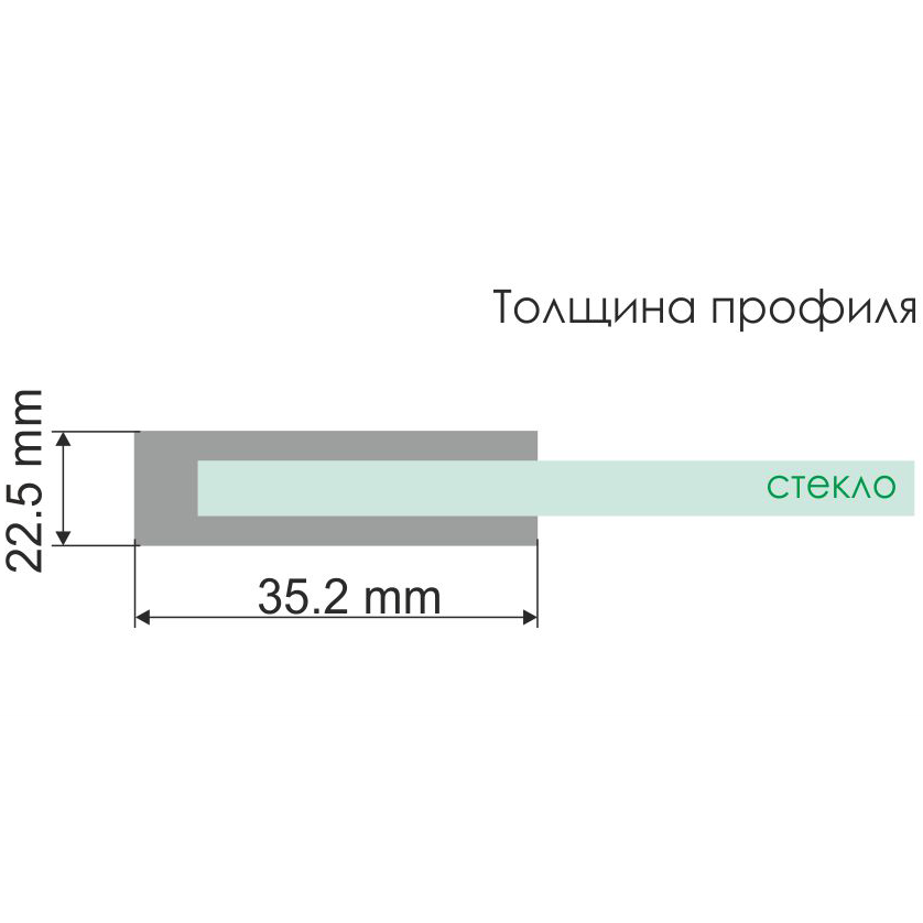 Стеклянная шторка на ванну Wasserkraft Dill 61S02-80 Fixed