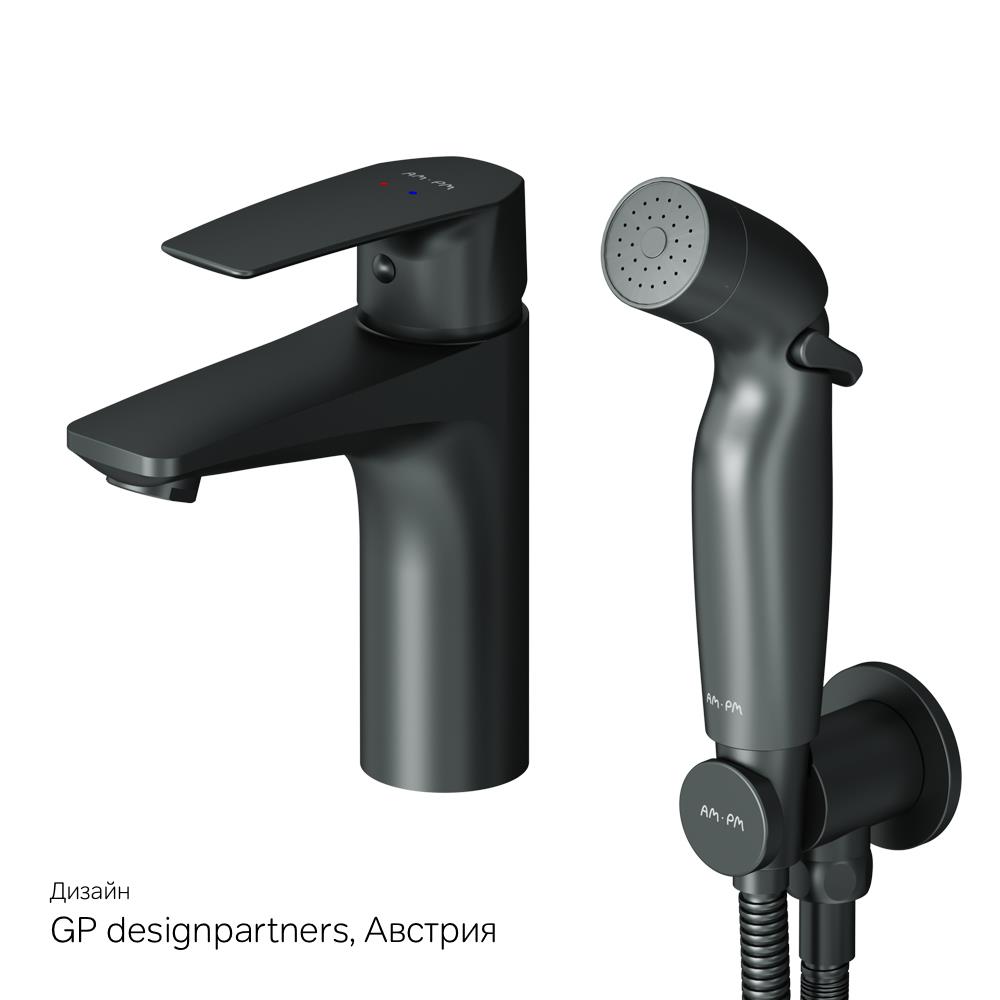 Смеситель для раковины с гигиеническим душем Am.Pm Gem F90A03022