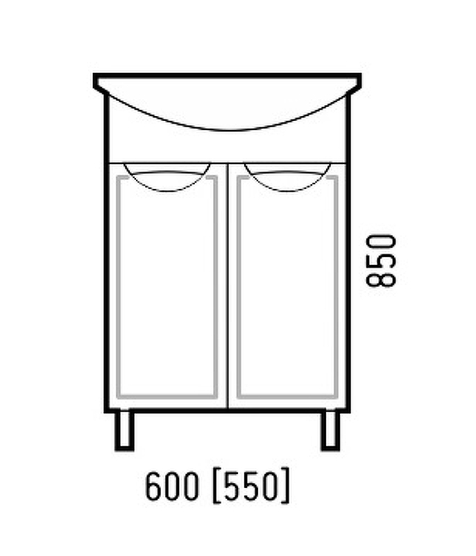 Тумба напольная Corozo Монро 60 SD-00000663