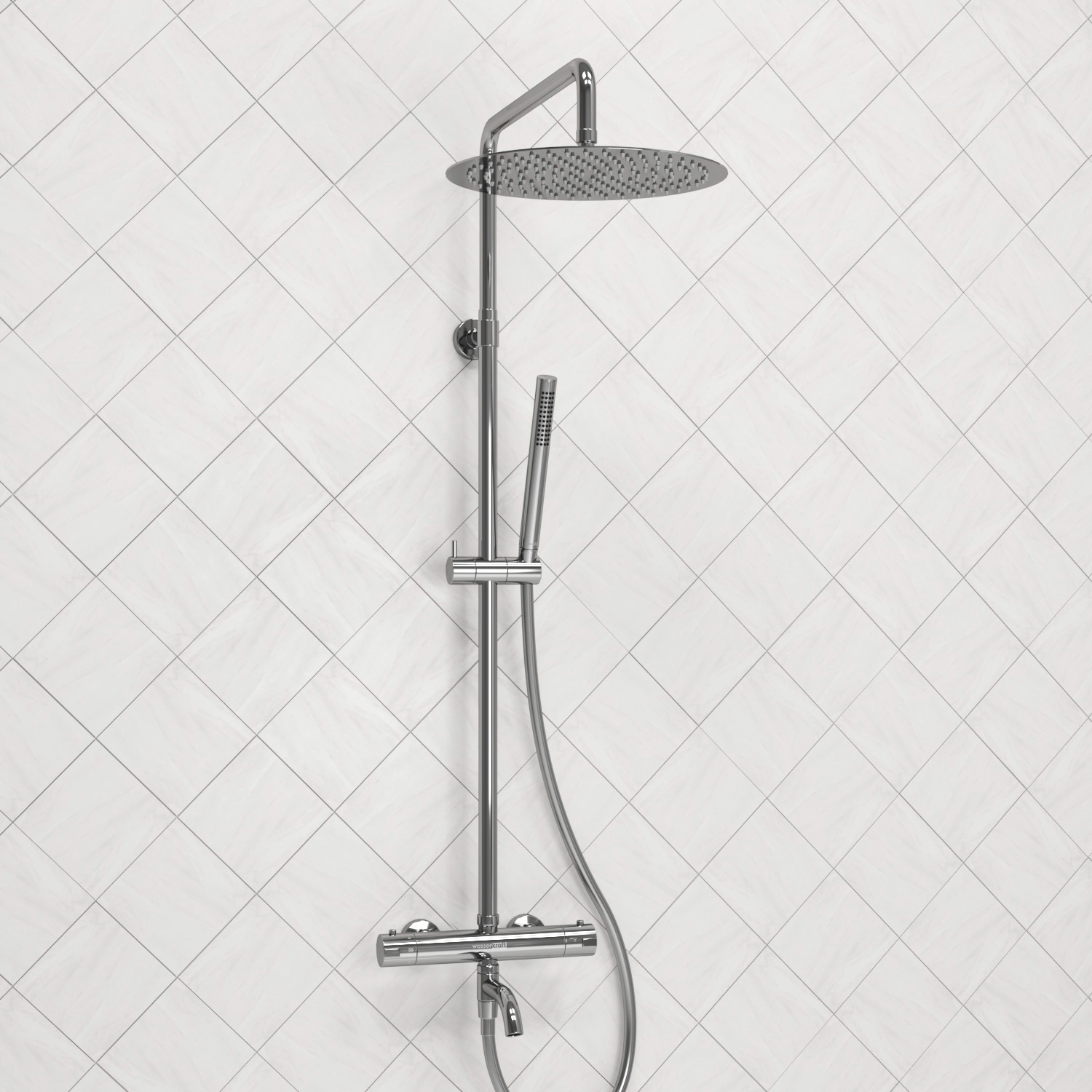 Душевая система WasserKRAFT A188.116.137.087.CH Thermo