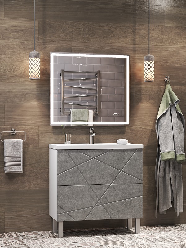 Зеркало с подсветкой (80x70) Vigo Geometry Comfort z.GEO.80.Comfort