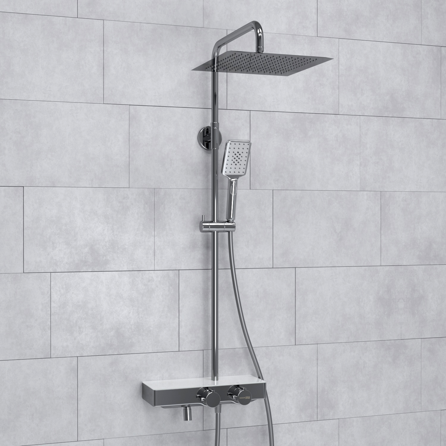 Душевая система WasserKraft A113.118.126.CH Thermo