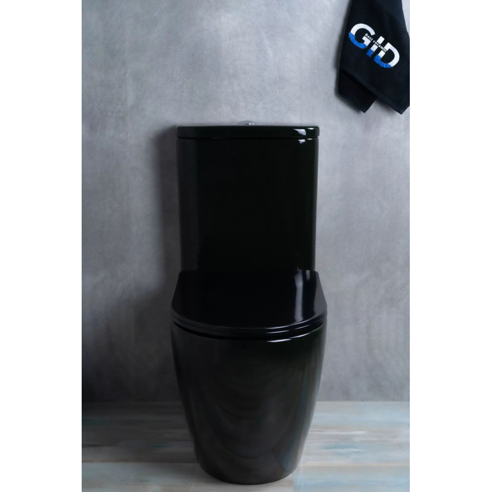 Напольный унитаз с бачком безободковый Gid Tr2177BL