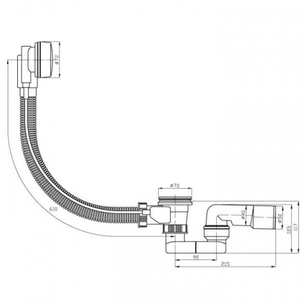 Сточный комплект PlastBrno Riho EVSC150