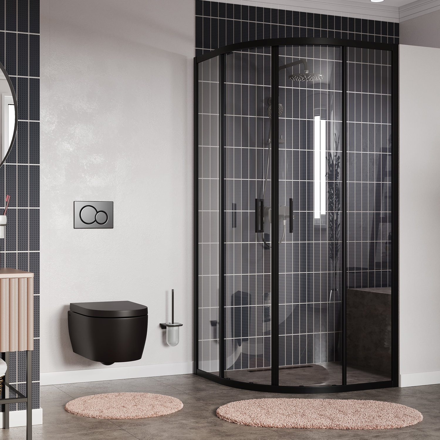 Душевой уголок (90х90) WasserKRAFT Dill 61S01