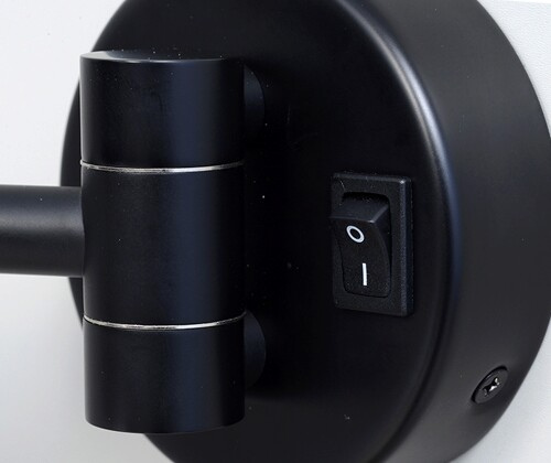 Зеркало с LED-подсветкой, 3-х кратным увеличением WasserKRAFT K-1004BLACK
