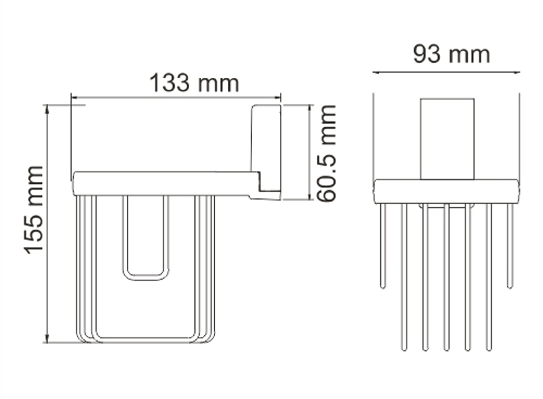 Держатель освежителя WasserKRAFT Abens K-3245