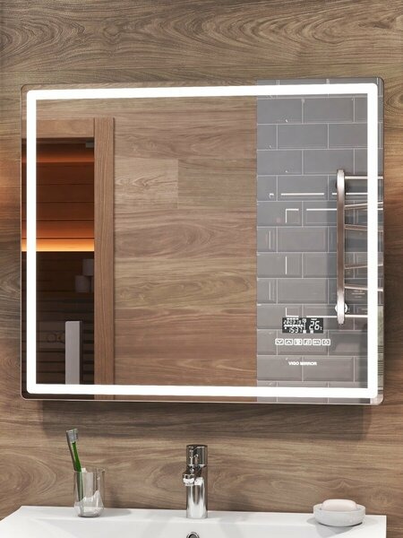 Зеркало с подсветкой (80x70) Vigo Geometry Media z.GEO.80.Media