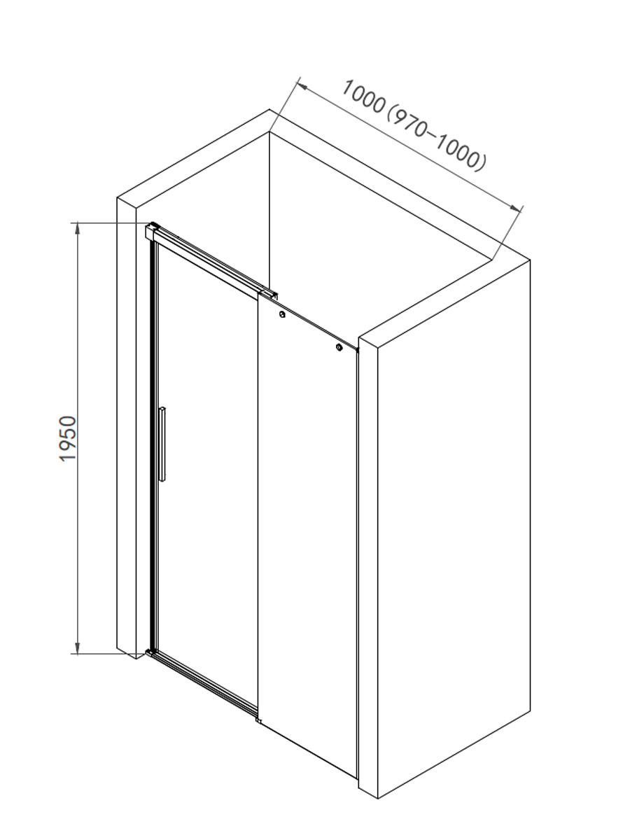 Душевая дверь AQUAme AQM4803-10