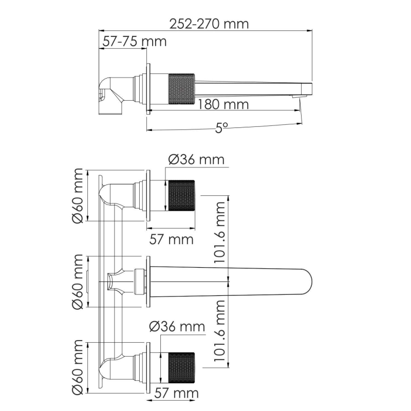 Смеситель для раковины WasserKraft Paar 8845