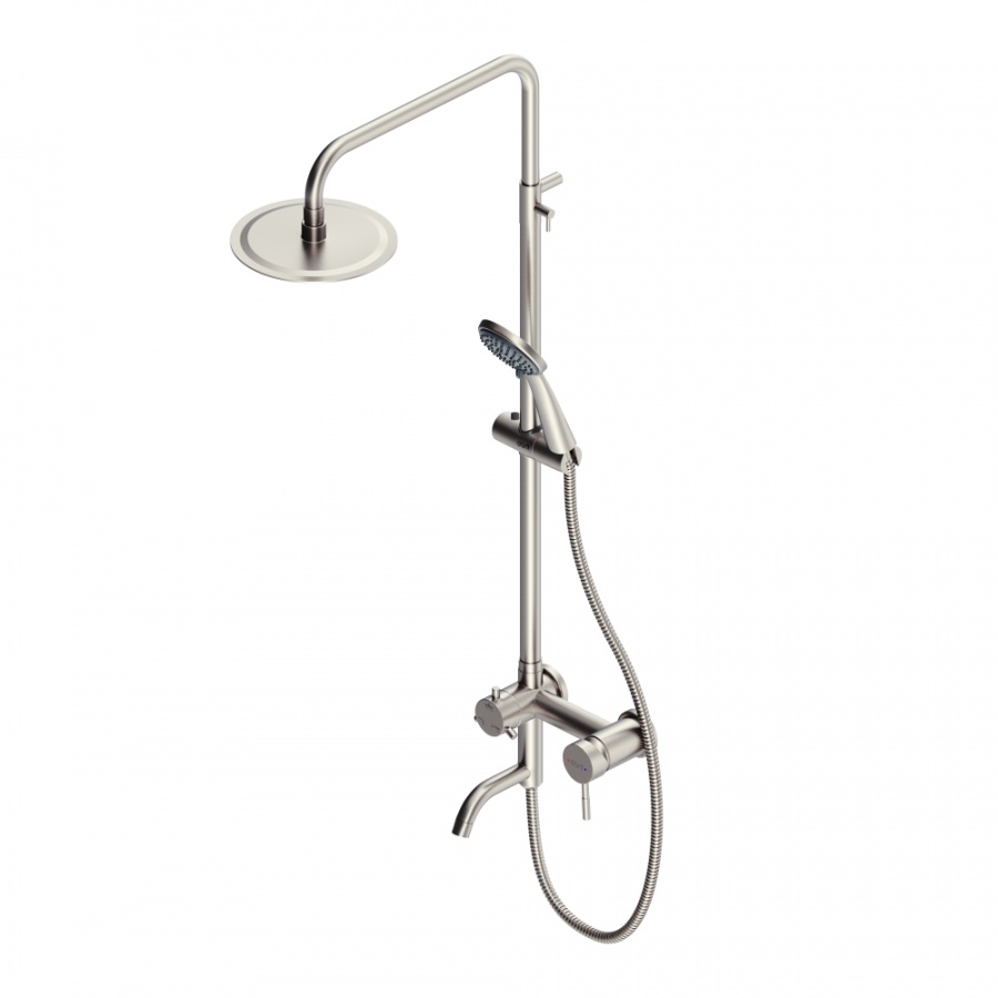 Душевая система с изливом Dorff Logic D0703000SS