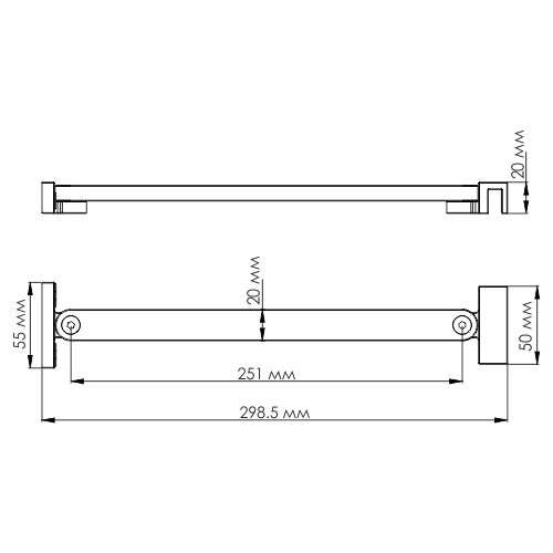 Фиксатор для стеклянной шторки WasserKRAFT D162