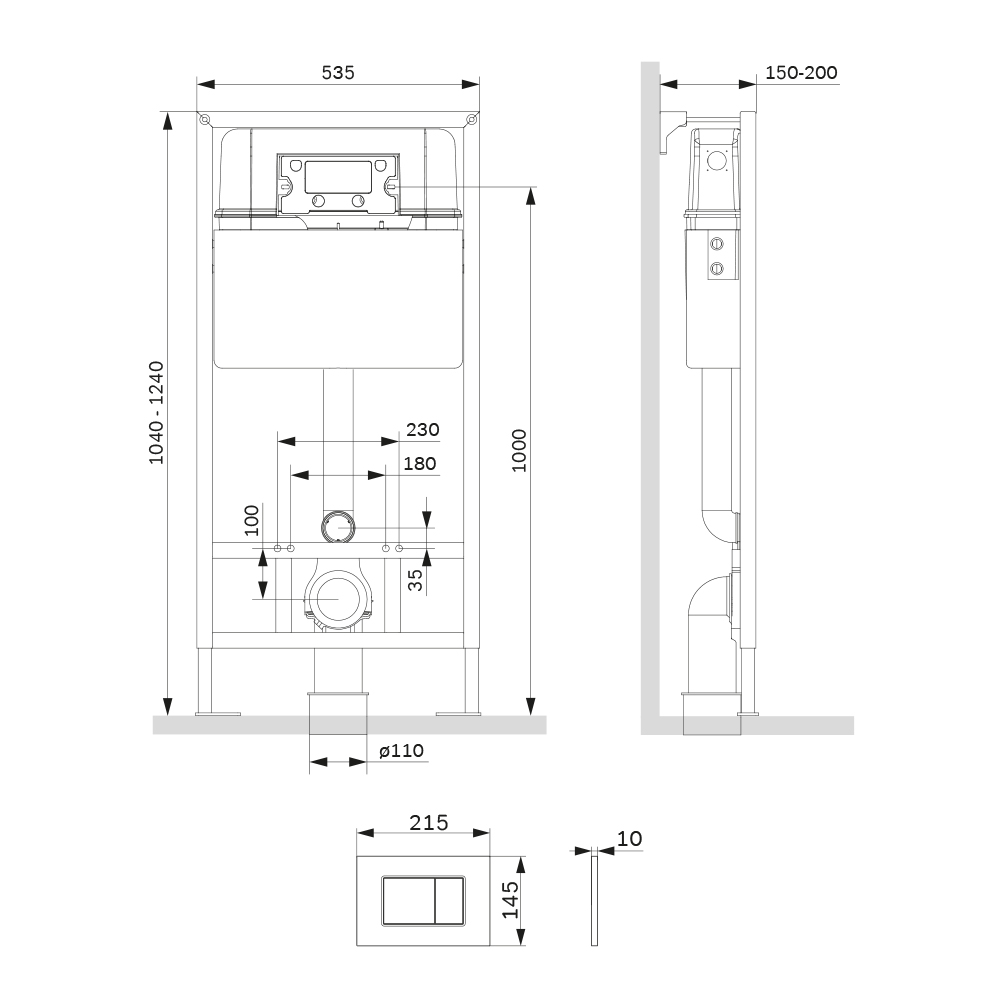 Инсталляция для подвесного унитаза Am.Pm ProC I012707.0231