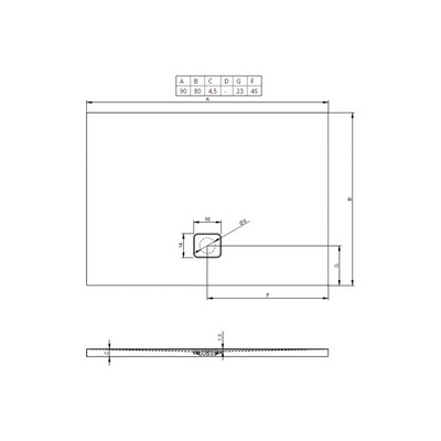Душевой поддон Riho Basel 402 (90х80х4,5) D005002005