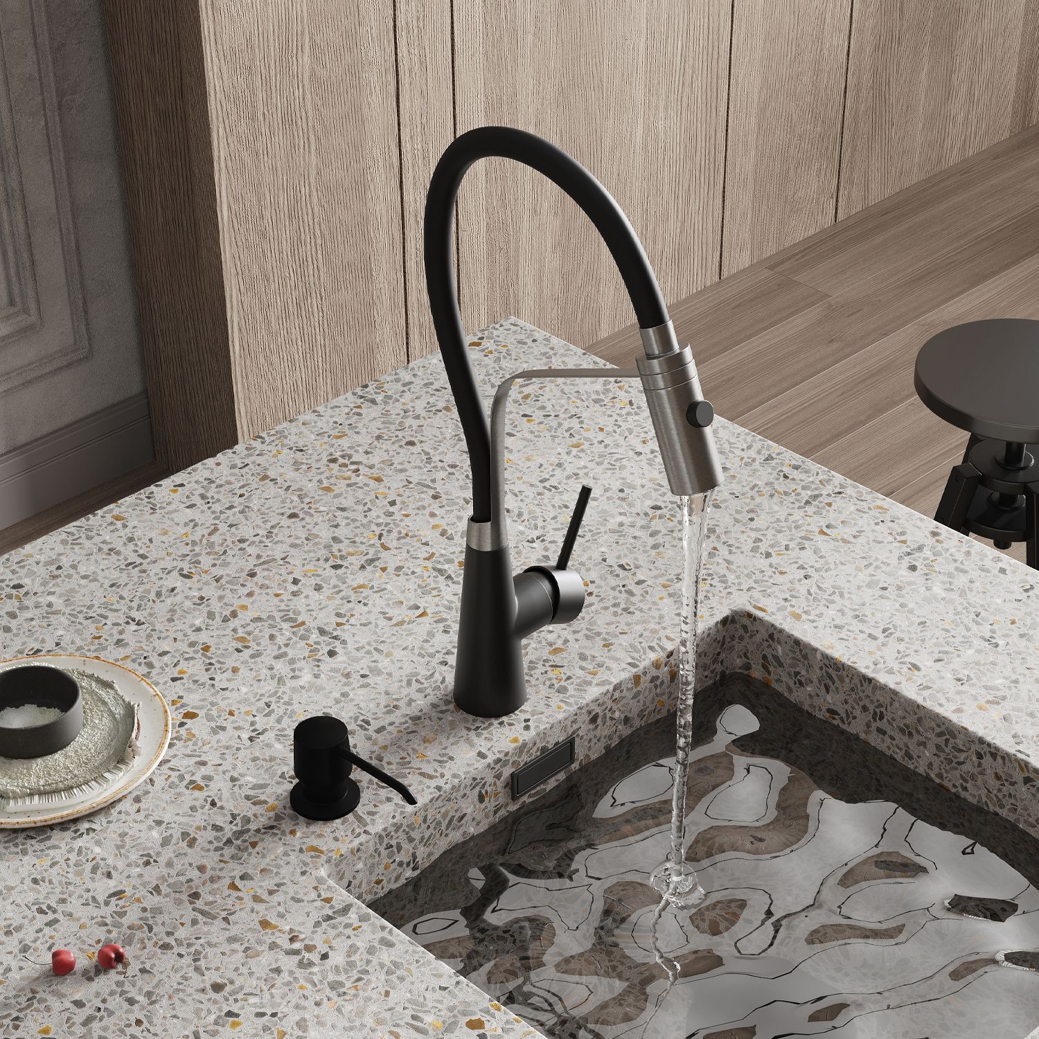 Смеситель для кухни с гибким изливом WasserKRAFT A8417
