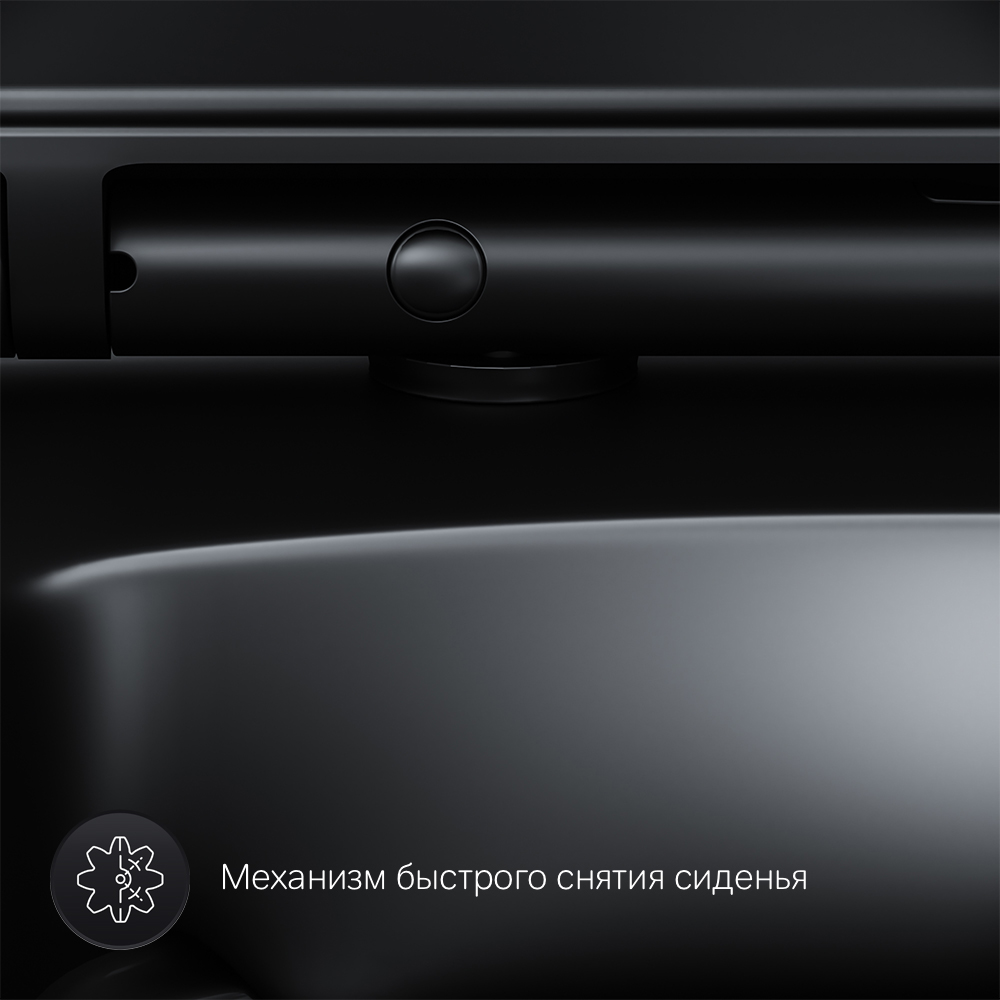 Подвесной унитаз безободковый с сиденьем микролифт Am.Pm Inspire V2.0 C50A1700MBSC