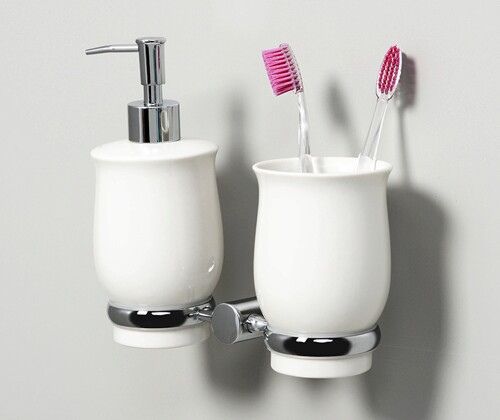 Стакан для зубных щеток и дозатор Wasserkraft K-24289 SET1513