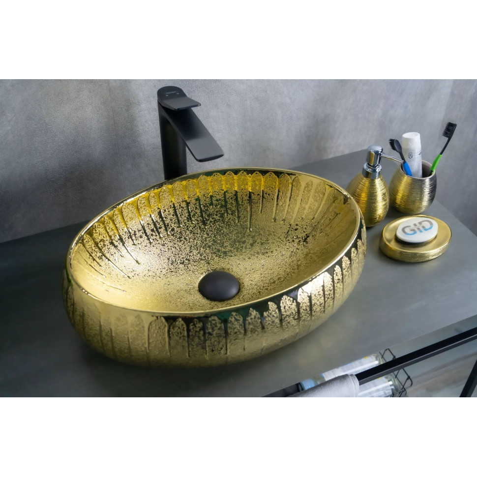 Раковина накладная (48х34) Gid 9030g