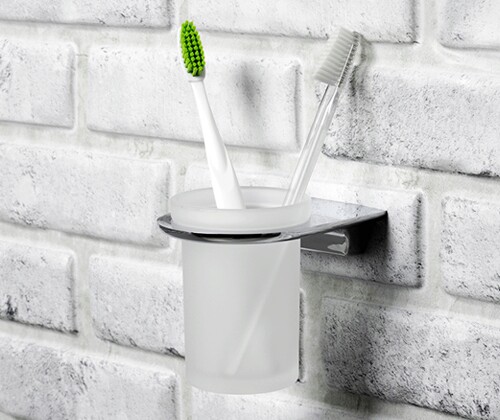 Стакан для зубных щеток одинарный WasserKRAFT Kammel K-8328