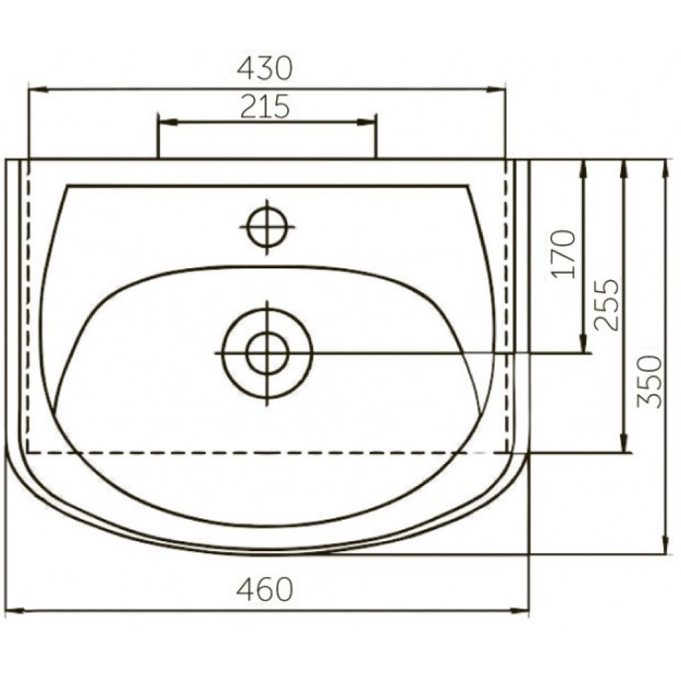 Раковины (55,5х45) Corozo Уют 55 SD-00000088