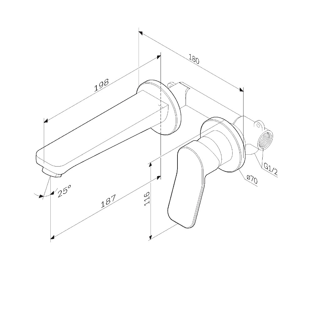 Смеситель для раковины Am.Pm X-Joy F85A72600
