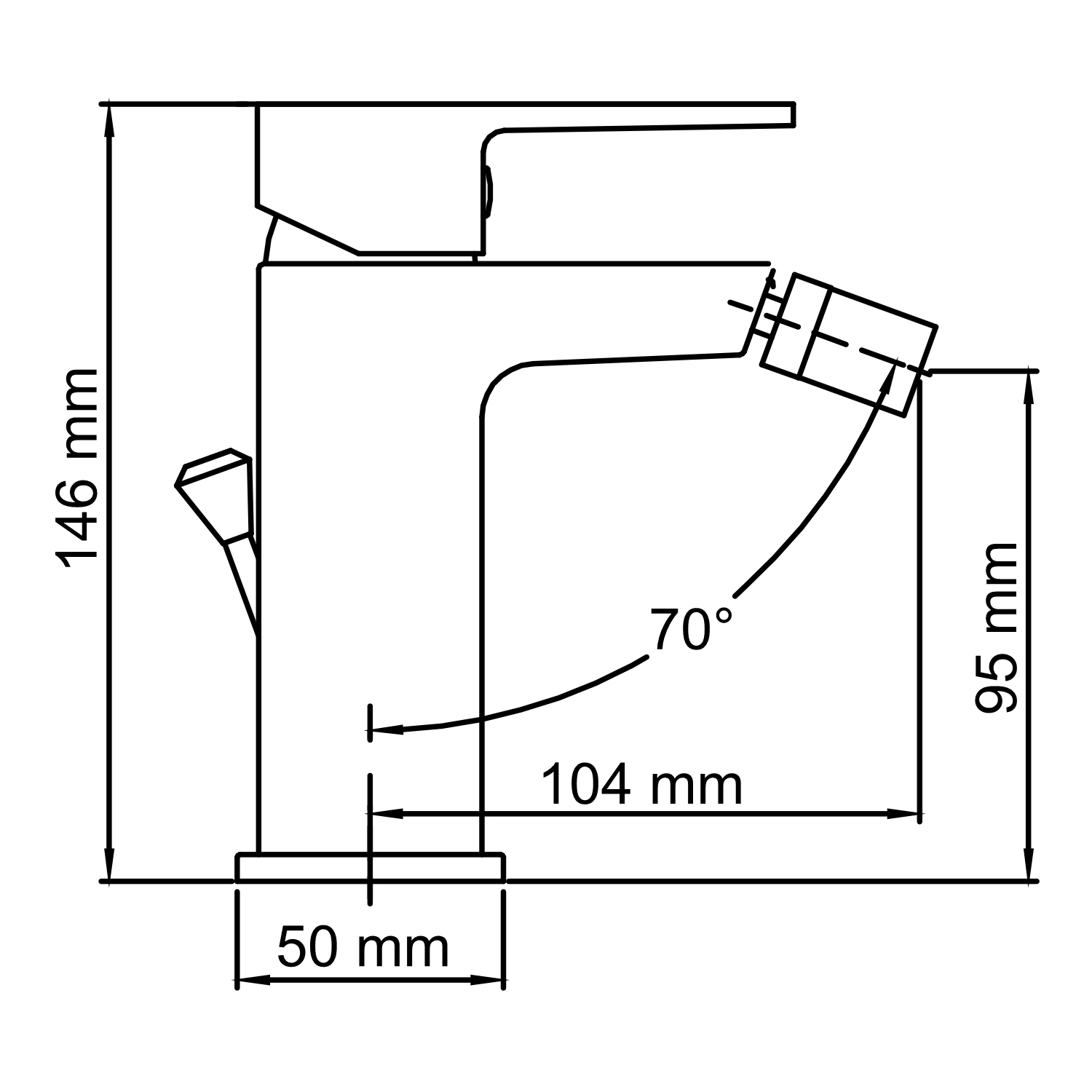 Смеситель для биде WasserKRAFT Lopau 3206
