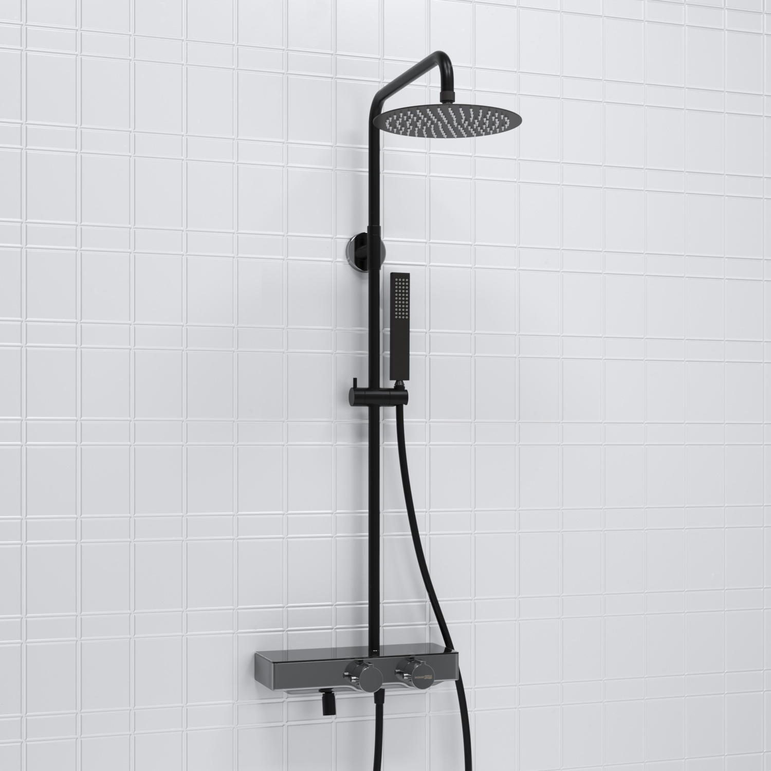 Душевая система WasserKRAFT A114.258.218.CB Thermo