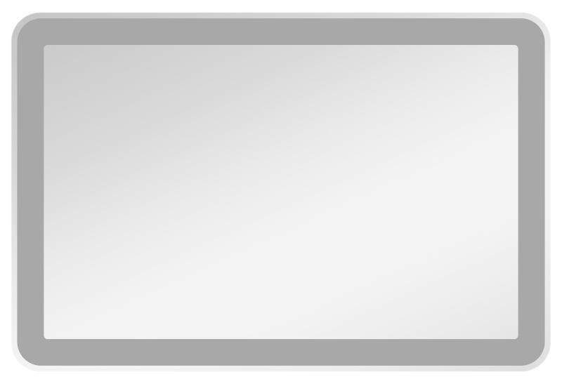 Зеркало (120х80) Misty Стайл V2 ЗЛП823