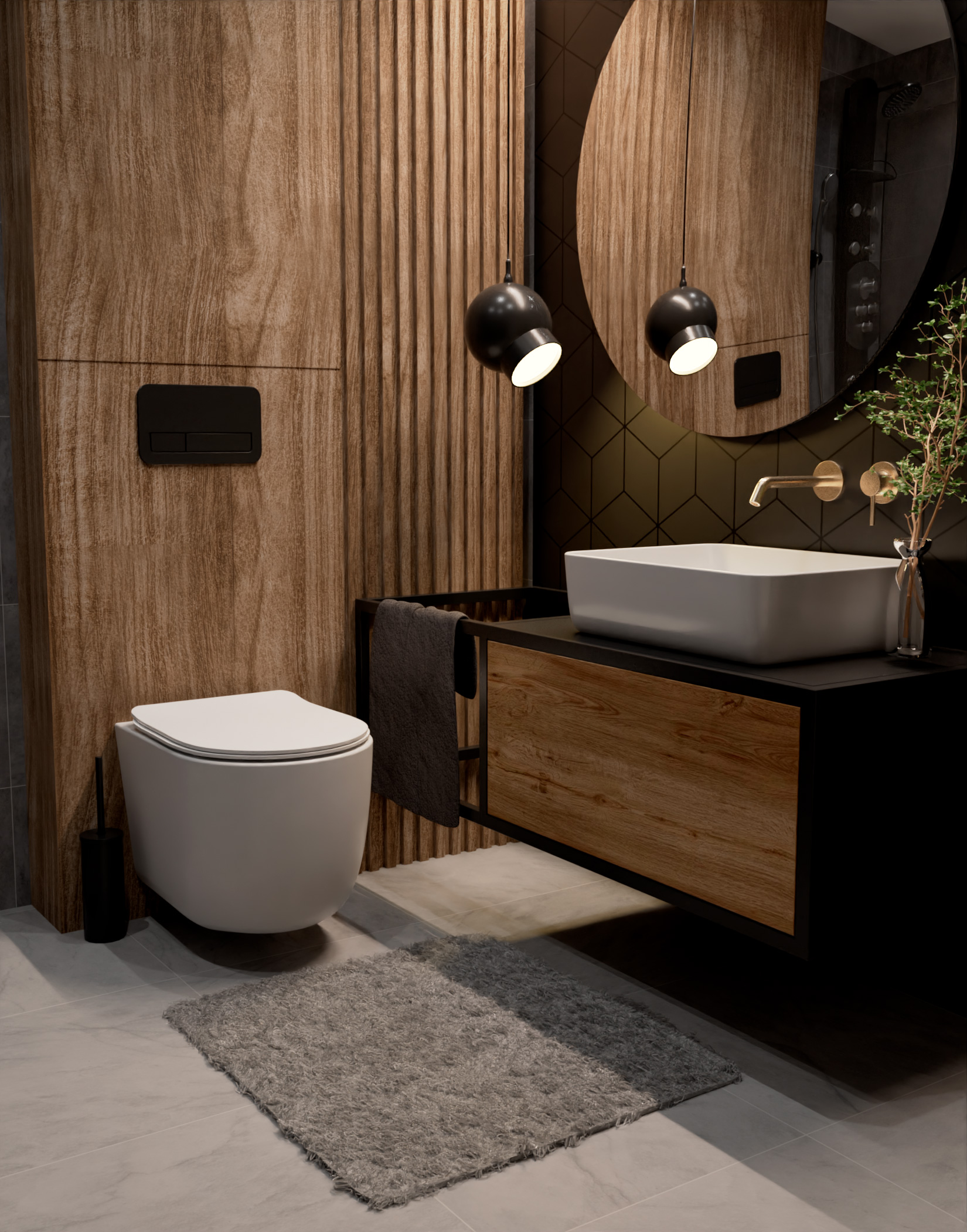 Смеситель для раковины AQUAme Siena AQM6215BG