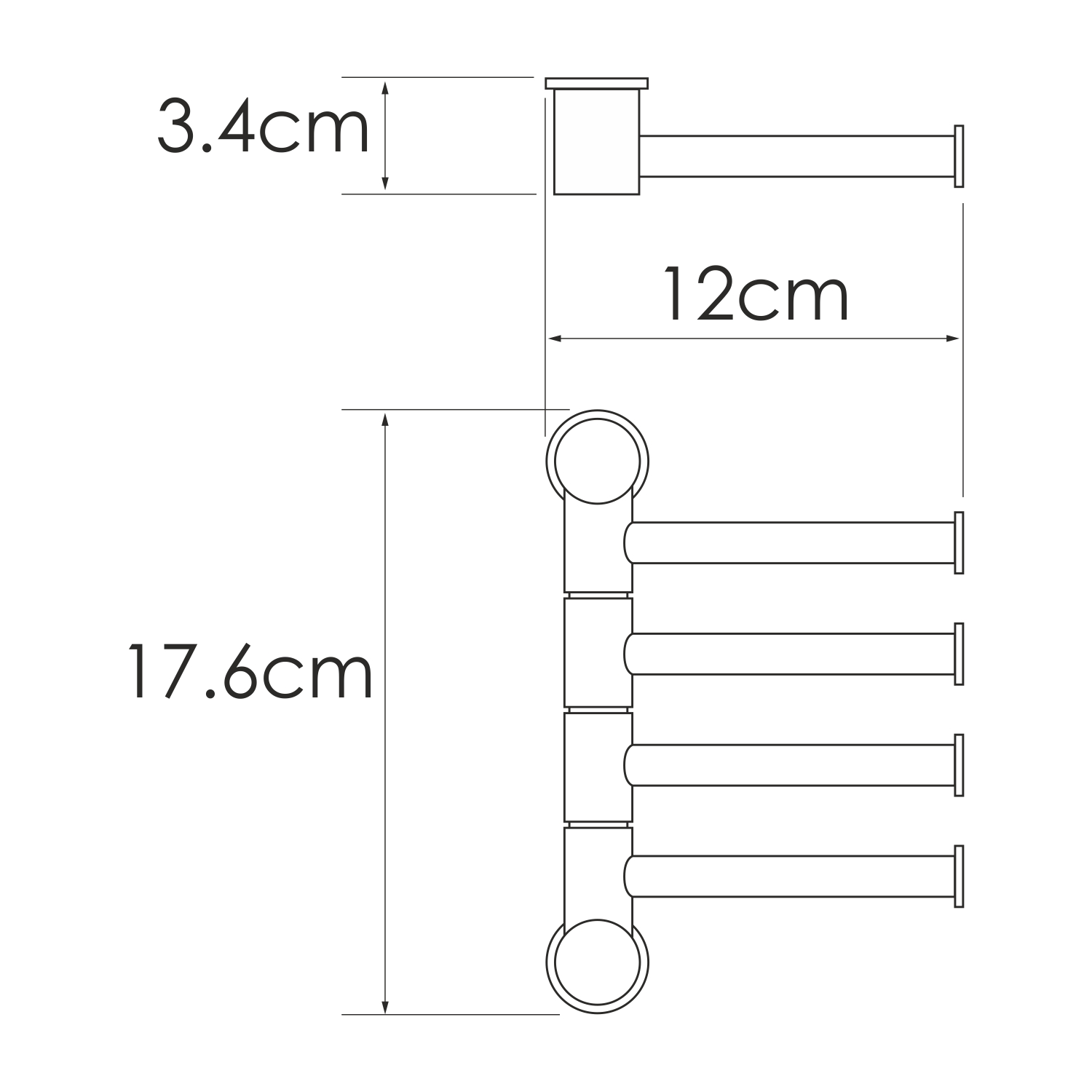 Полотенцедержатель WasserKRAFT K-1054BLACK