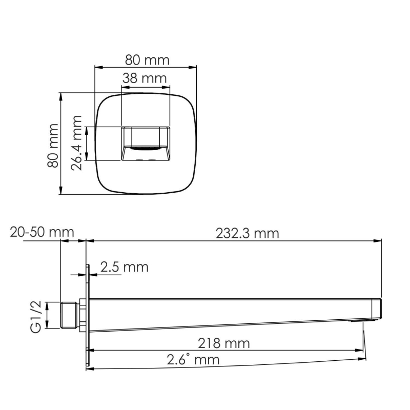 Излив для ванны WasserKRAFT A316