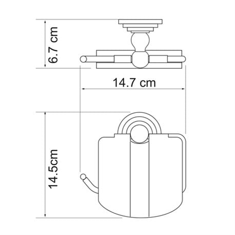 Держатель туалетной бумаги  WasserKRAFT Ammer K-7025