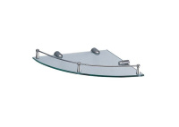 Полка стеклянная угловая Wasserkraft 544