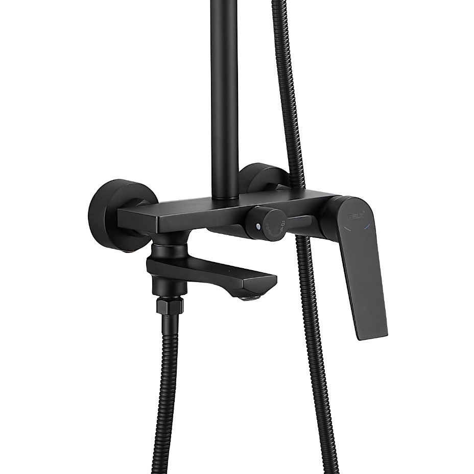Душевая система с изливом  BELZ B24533-7, черный