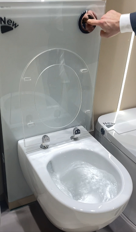 Подвесной безободковый унитаз с сиденьем микролифт beWash Bogen 88393201
