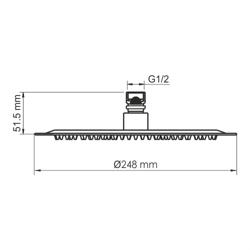 Верхний душ WasserKRAFT A258