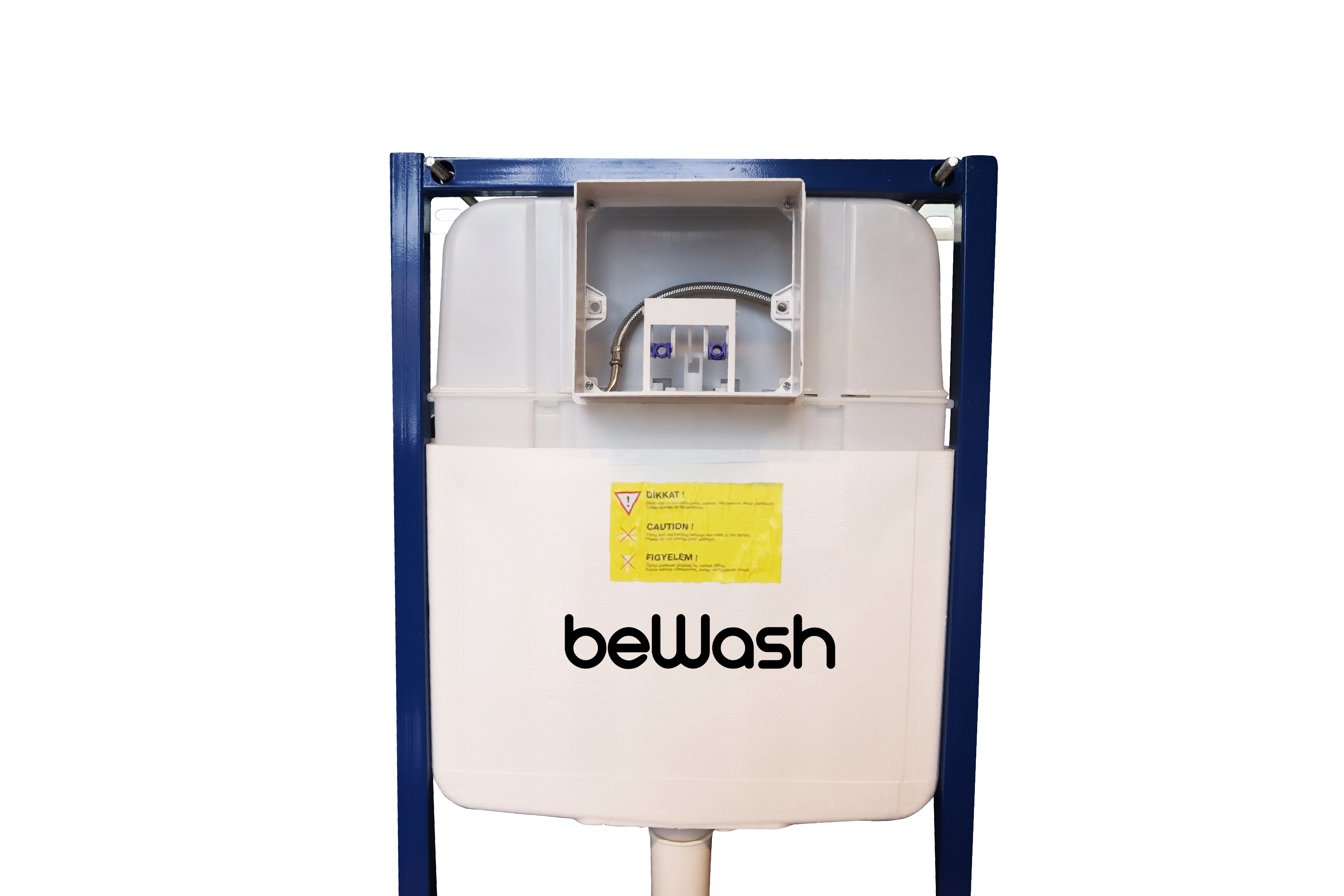 Комплект Инсталляция beWash для подвесного унитаза BW74 с кнопкой смыва Bona P02MC, хром матовый  K500RZVP0200MKK00000