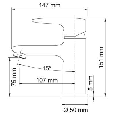 Смеситель для раковины WasserKRAFT Vils 5603