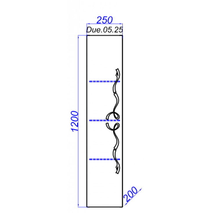 Пенал Clarberg Due amanti 25 DUE0525W