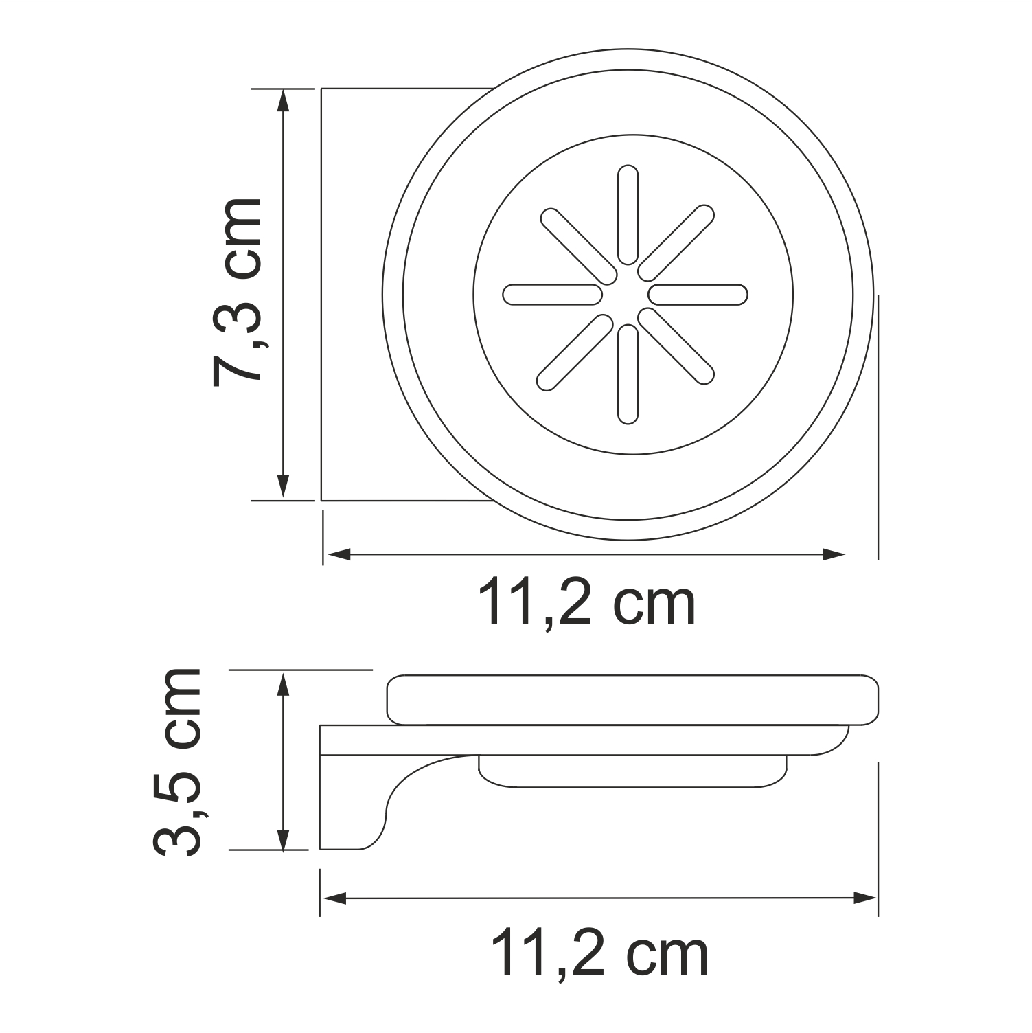 Мыльница  WasserKRAFT Kammel K-8329WHITE