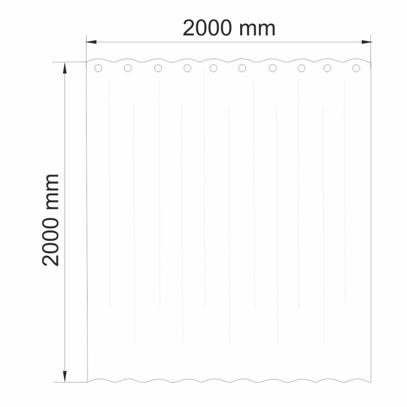 Штора для ванны WasserKRAFT Aland 200х200 SC-85105