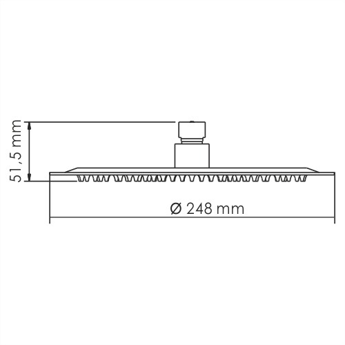 Верхний душ WasserKRAFT Wern A121