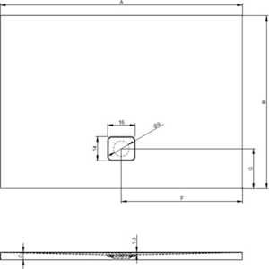 Душевой поддон RIHO Basel 430 Акриловый 100x100x4,5 DC3400500000000
