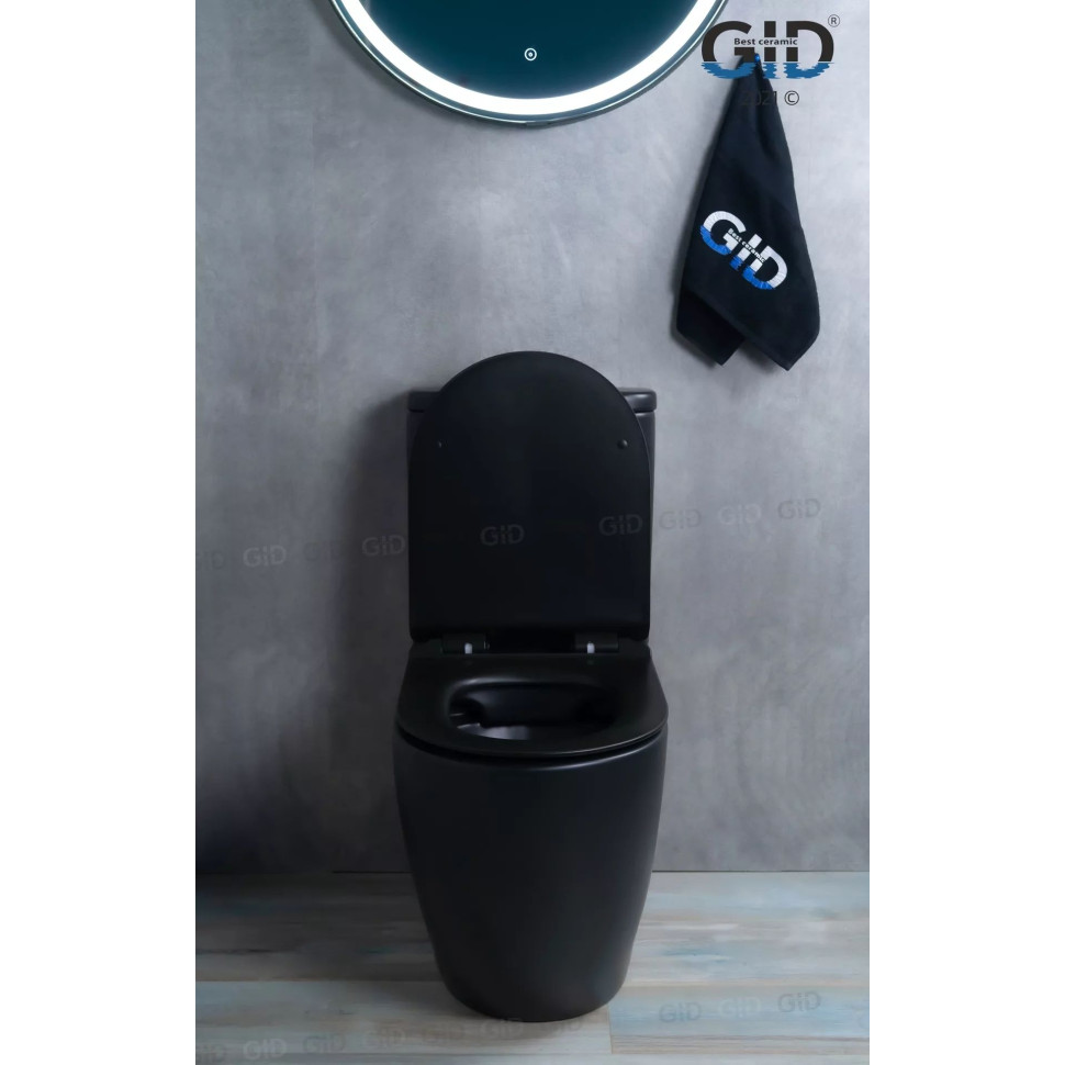 Напольный унитаз с бачком безободковый Gid Tr2177BM